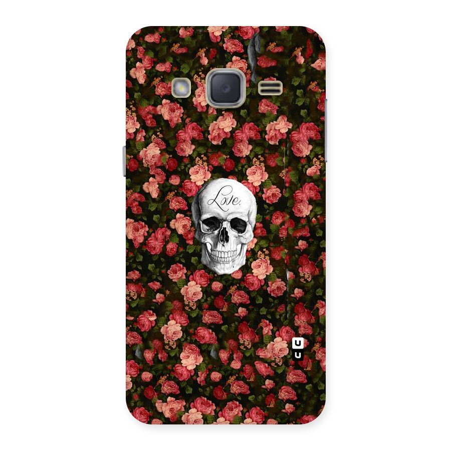 Floral Skull Love Back Case for Galaxy J2