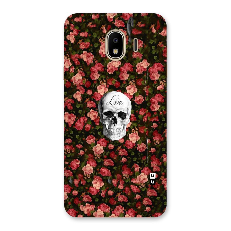 Floral Skull Love Back Case for Galaxy J4