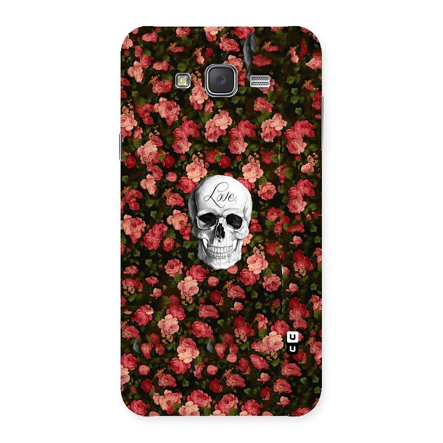 Floral Skull Love Back Case for Galaxy J7