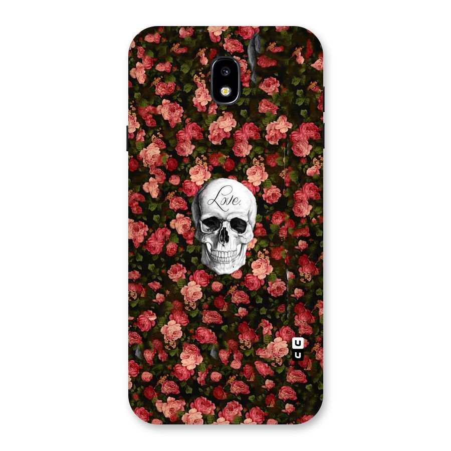 Floral Skull Love Back Case for Galaxy J7 Pro