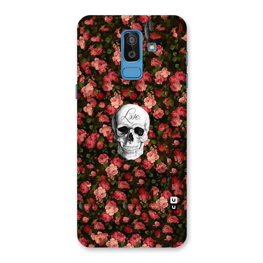 Floral Skull Love Back Case for Galaxy J8