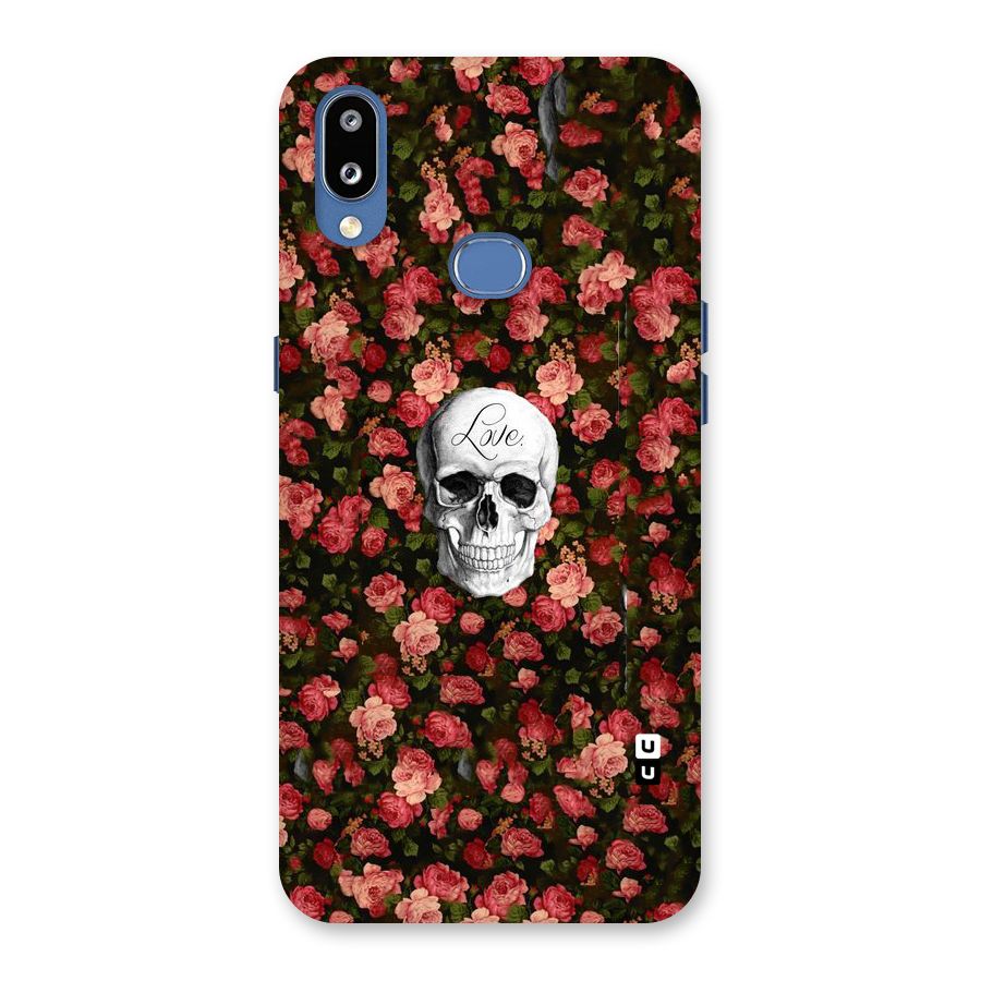 Floral Skull Love Back Case for Galaxy M01s