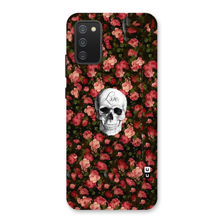 Floral Skull Love Back Case for Galaxy M02s