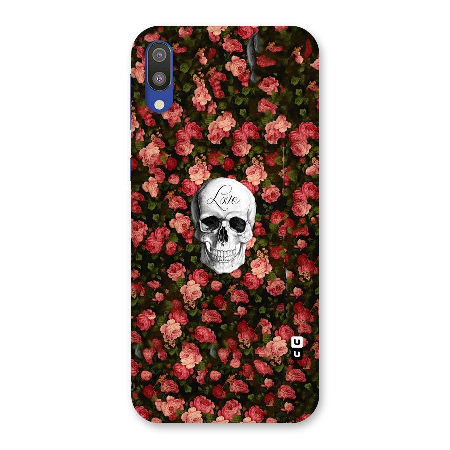 Floral Skull Love Back Case for Galaxy M10