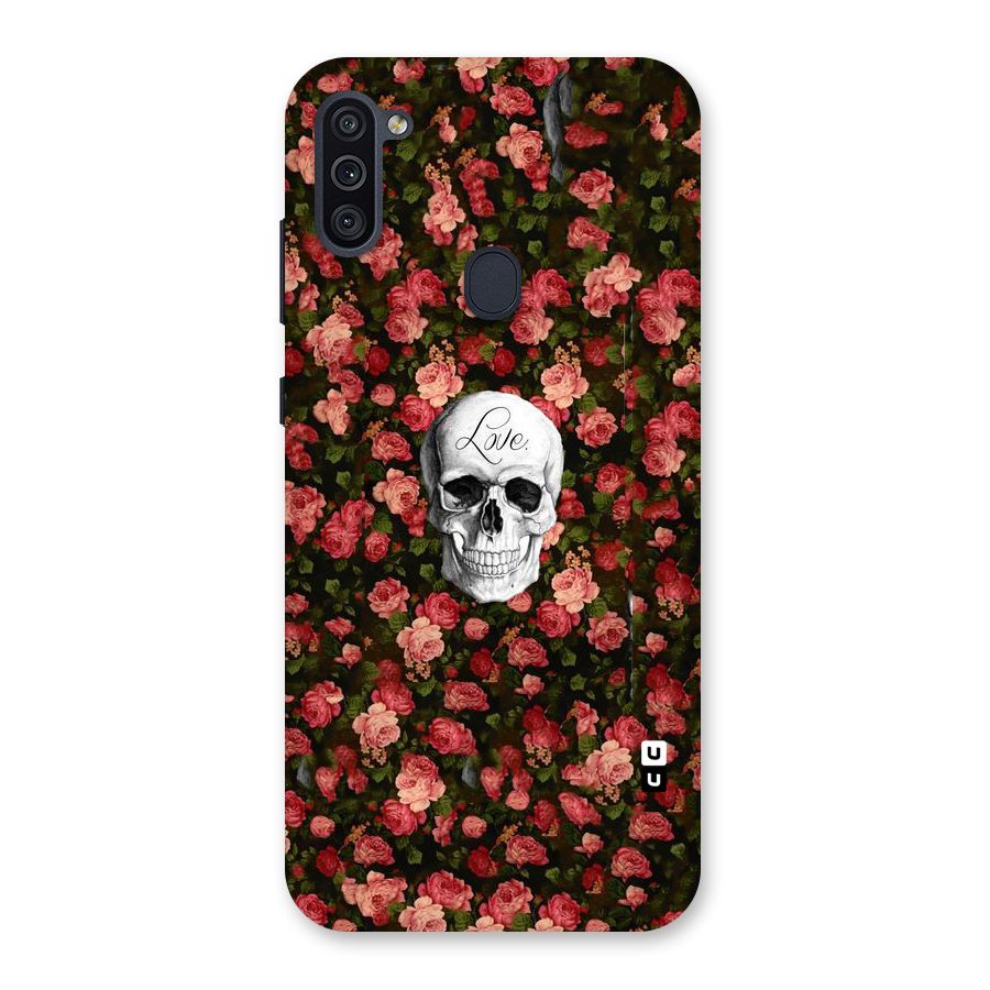 Floral Skull Love Back Case for Galaxy M11