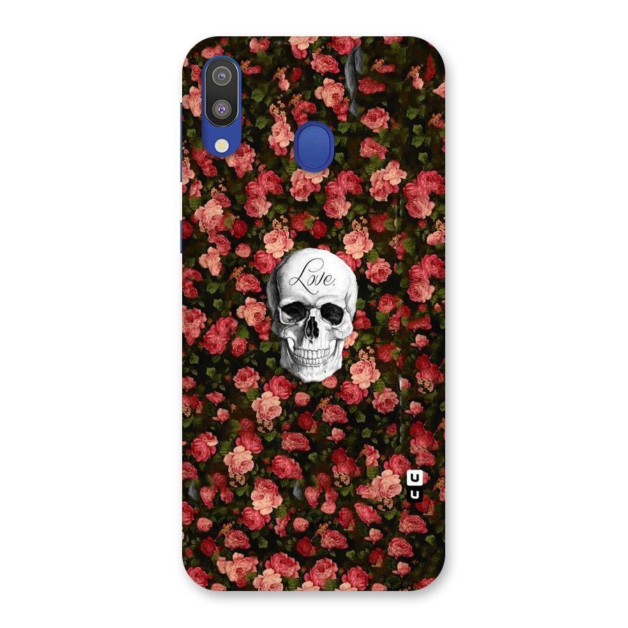 Floral Skull Love Back Case for Galaxy M20