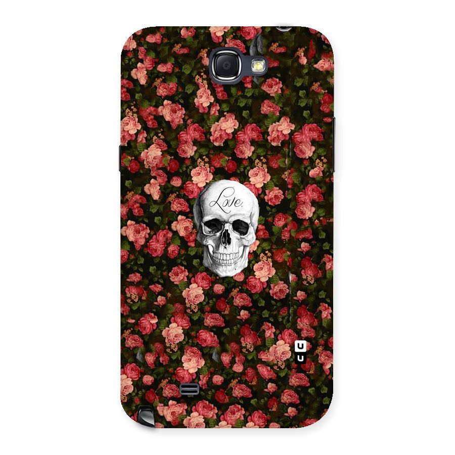 Floral Skull Love Back Case for Galaxy Note 2