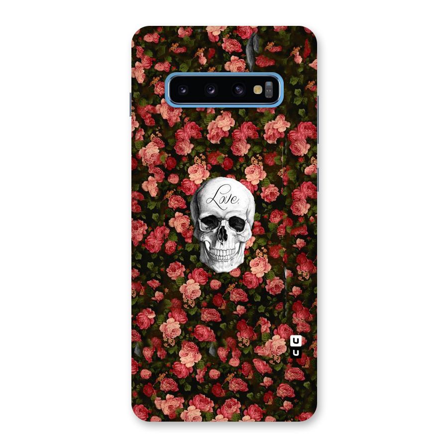 Floral Skull Love Back Case for Galaxy S10 Plus