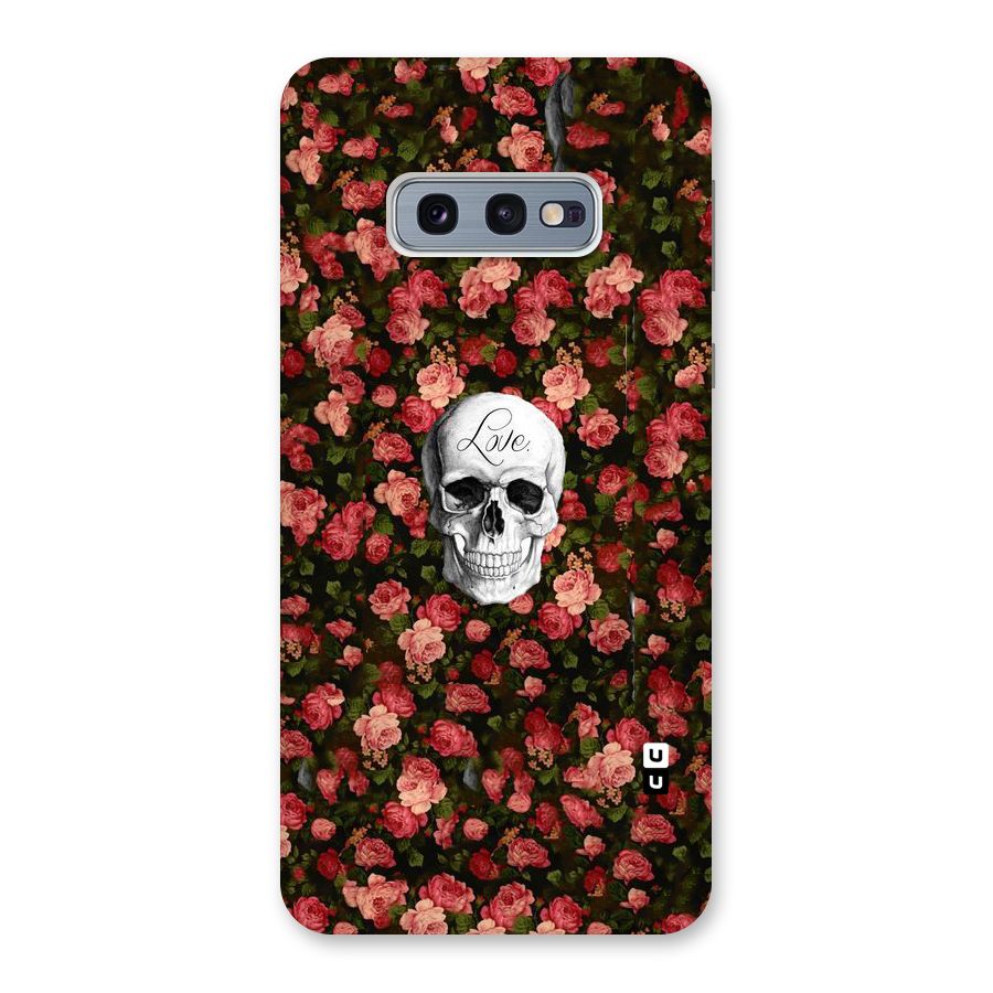 Floral Skull Love Back Case for Galaxy S10e