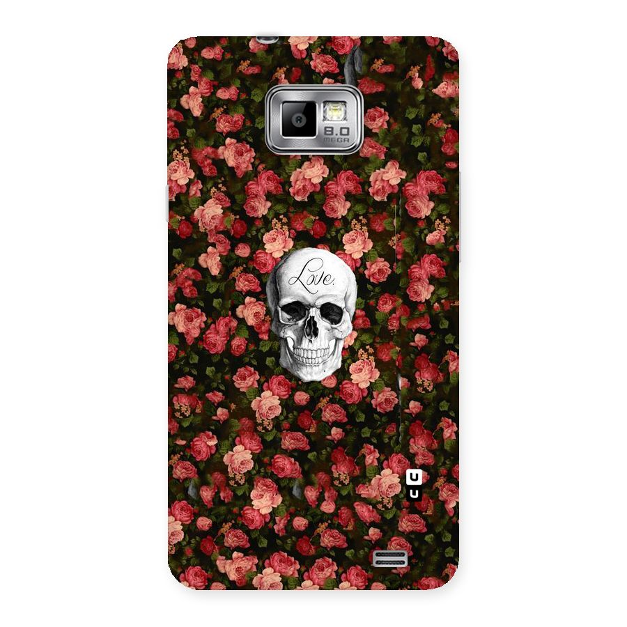 Floral Skull Love Back Case for Galaxy S2