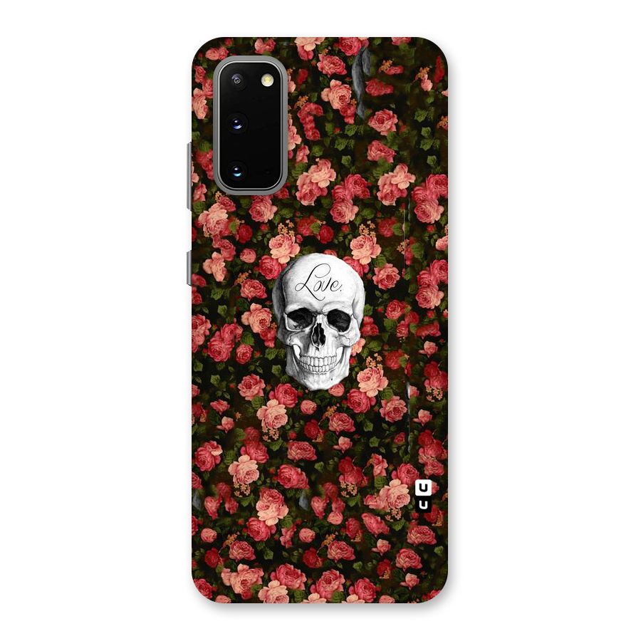 Floral Skull Love Back Case for Galaxy S20