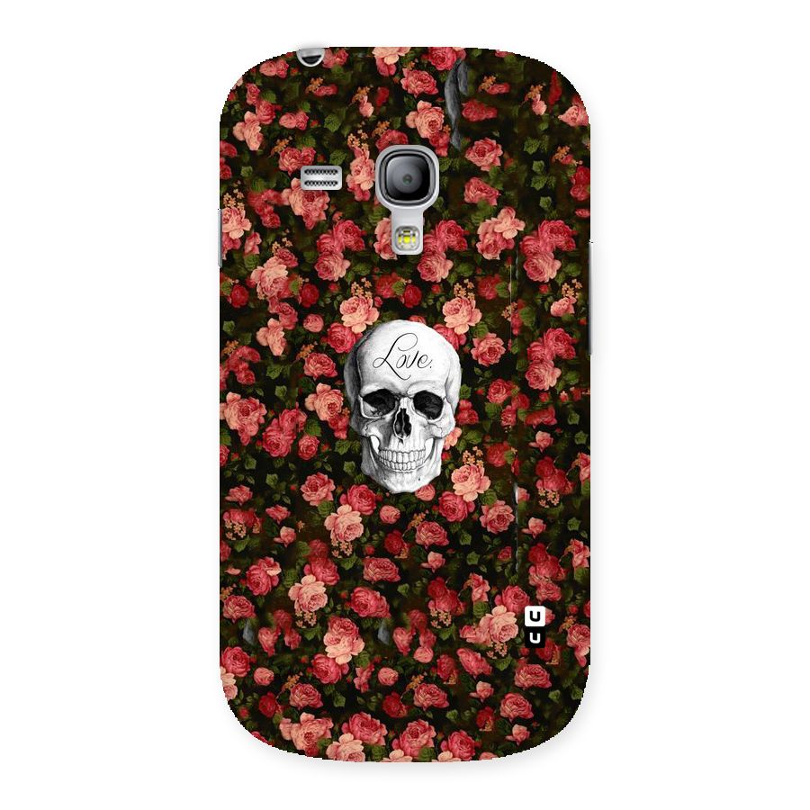 Floral Skull Love Back Case for Galaxy S3 Mini