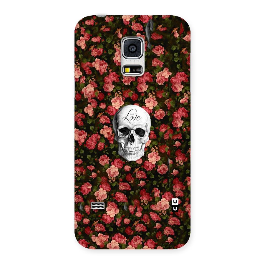 Floral Skull Love Back Case for Galaxy S5 Mini