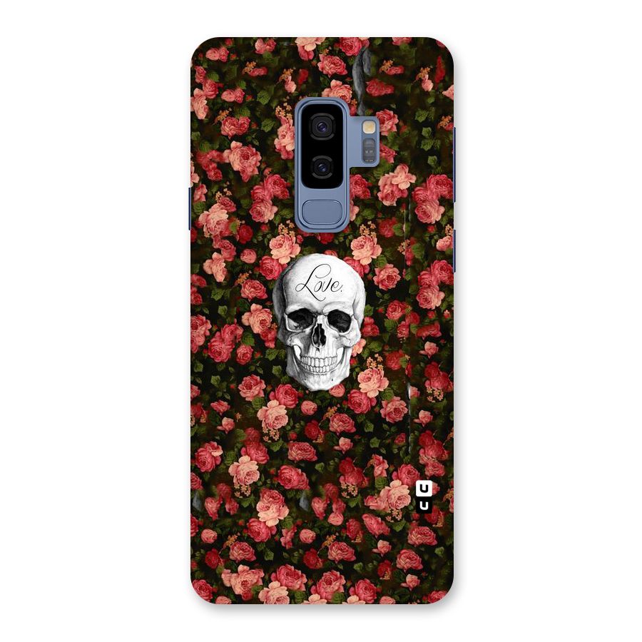 Floral Skull Love Back Case for Galaxy S9 Plus