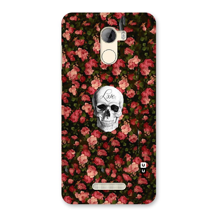 Floral Skull Love Back Case for Gionee A1 LIte