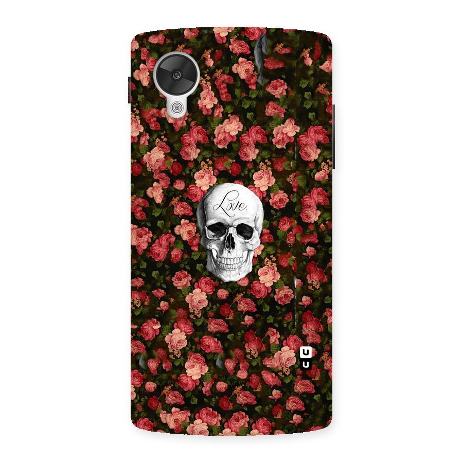 Floral Skull Love Back Case for Google Nexsus 5
