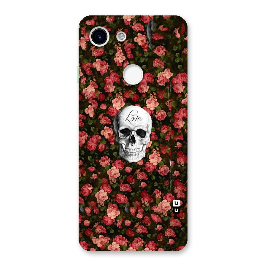 Floral Skull Love Back Case for Google Pixel 3
