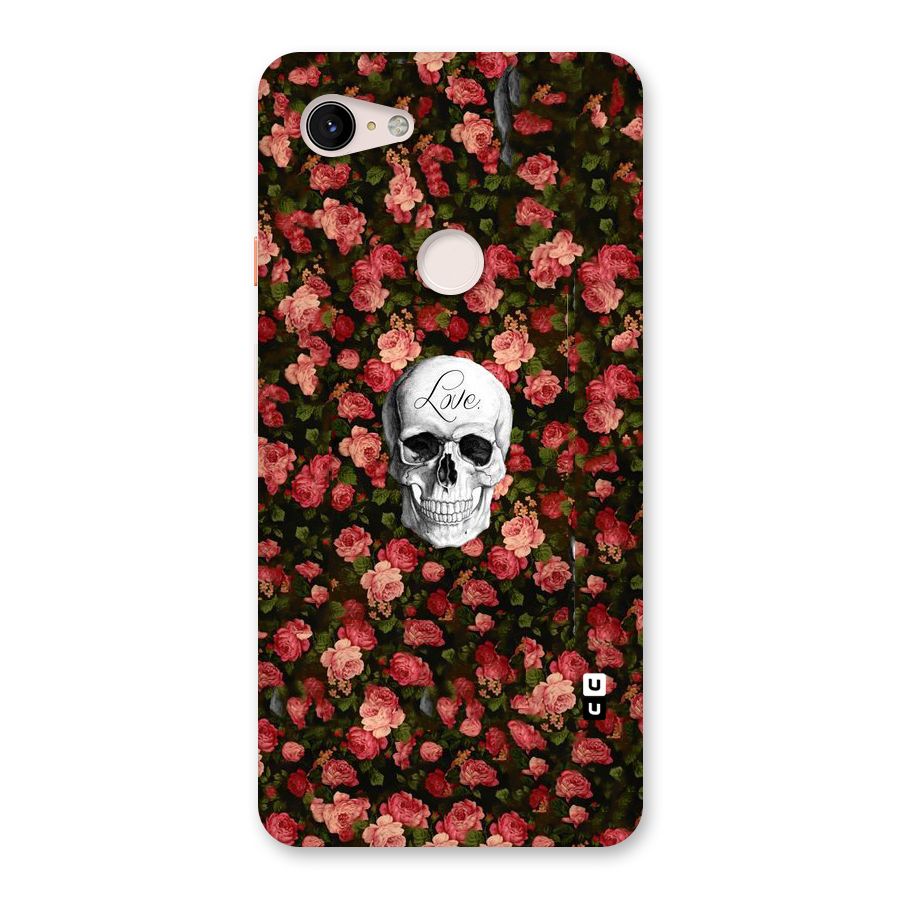Floral Skull Love Back Case for Google Pixel 3 XL