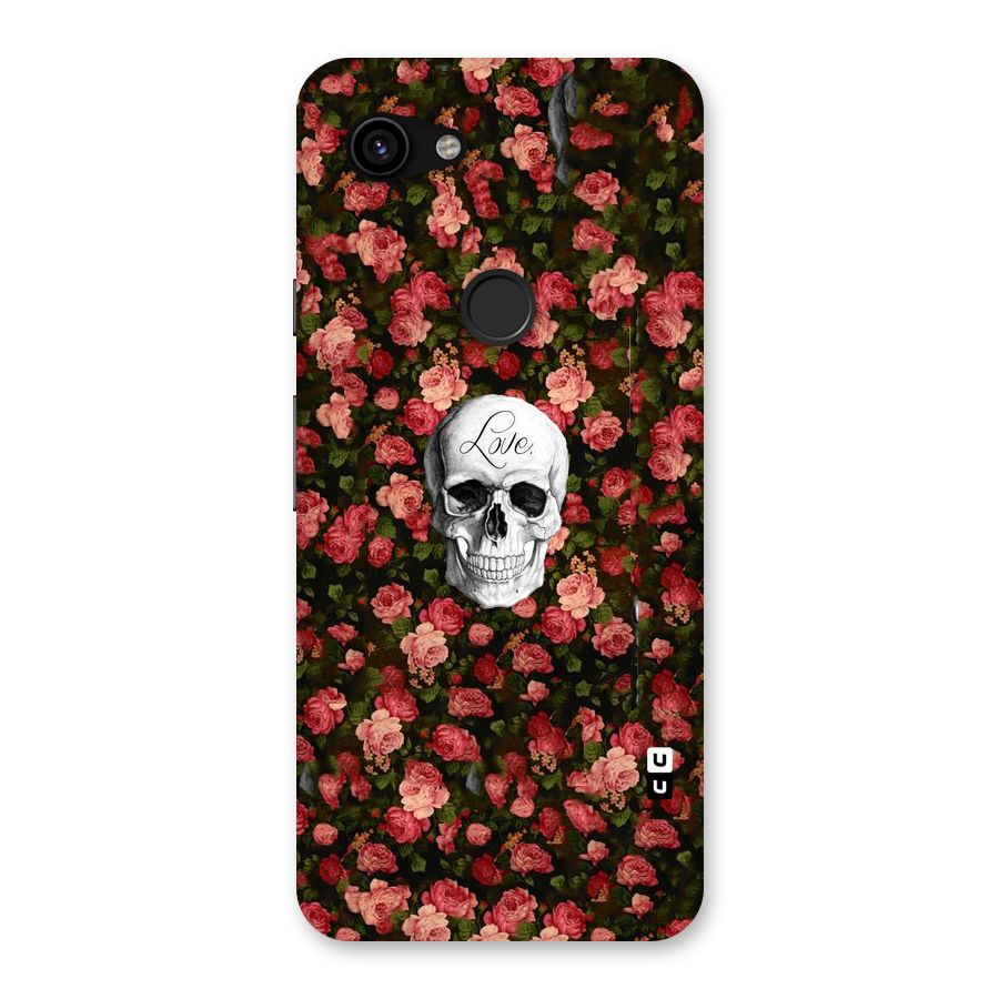 Floral Skull Love Back Case for Google Pixel 3a