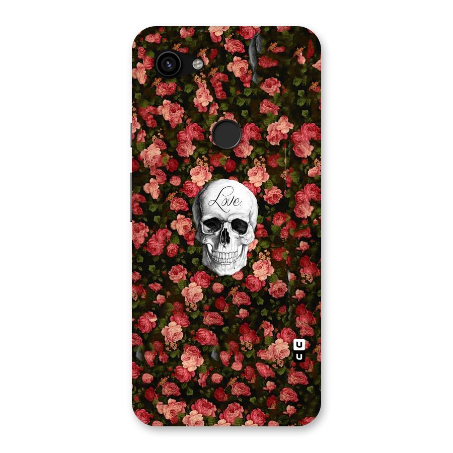 Floral Skull Love Back Case for Google Pixel 3a XL