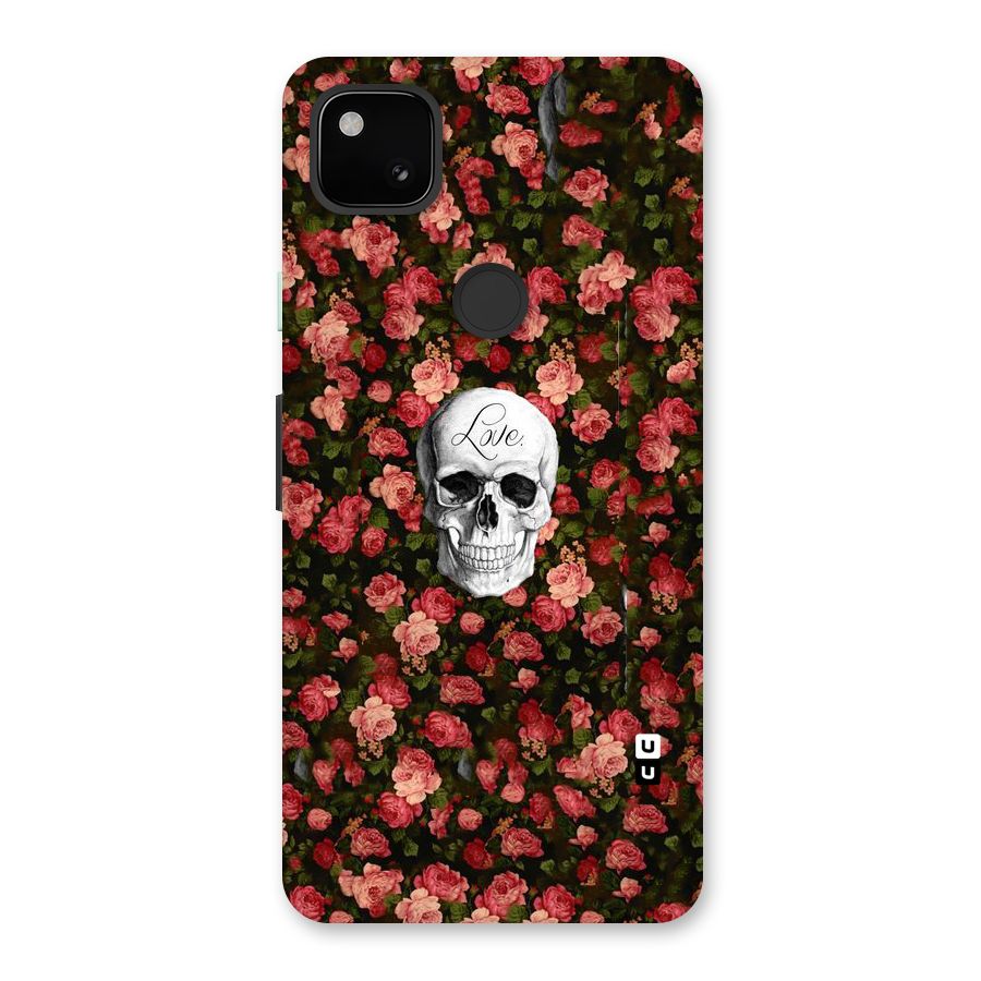 Floral Skull Love Back Case for Google Pixel 4a