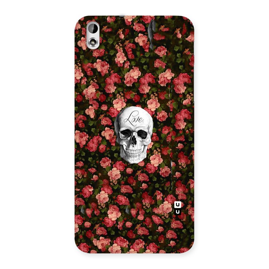 Floral Skull Love Back Case for HTC Desire 816g