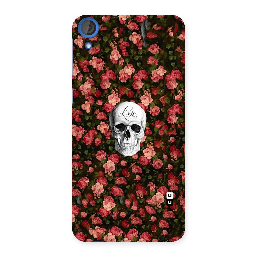 Floral Skull Love Back Case for HTC Desire 820
