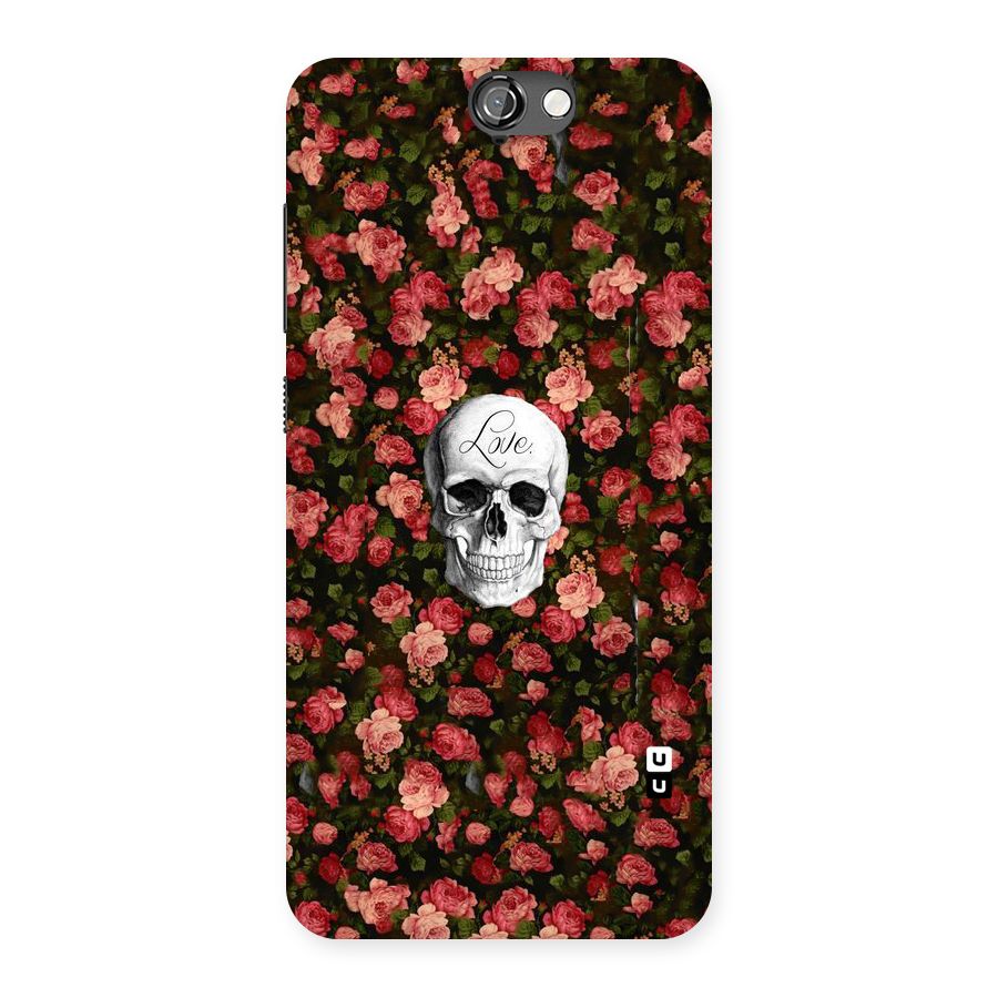 Floral Skull Love Back Case for HTC One A9