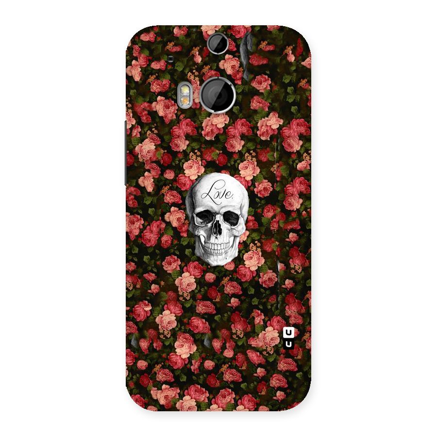 Floral Skull Love Back Case for HTC One M8
