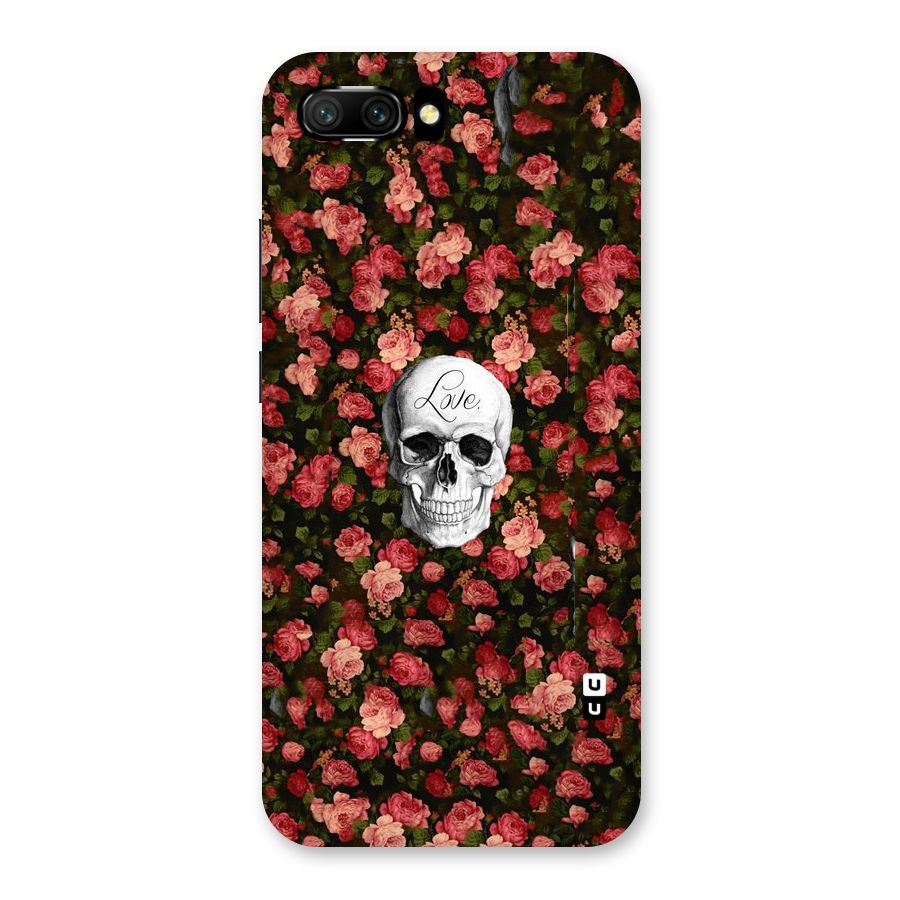 Floral Skull Love Back Case for Honor 10