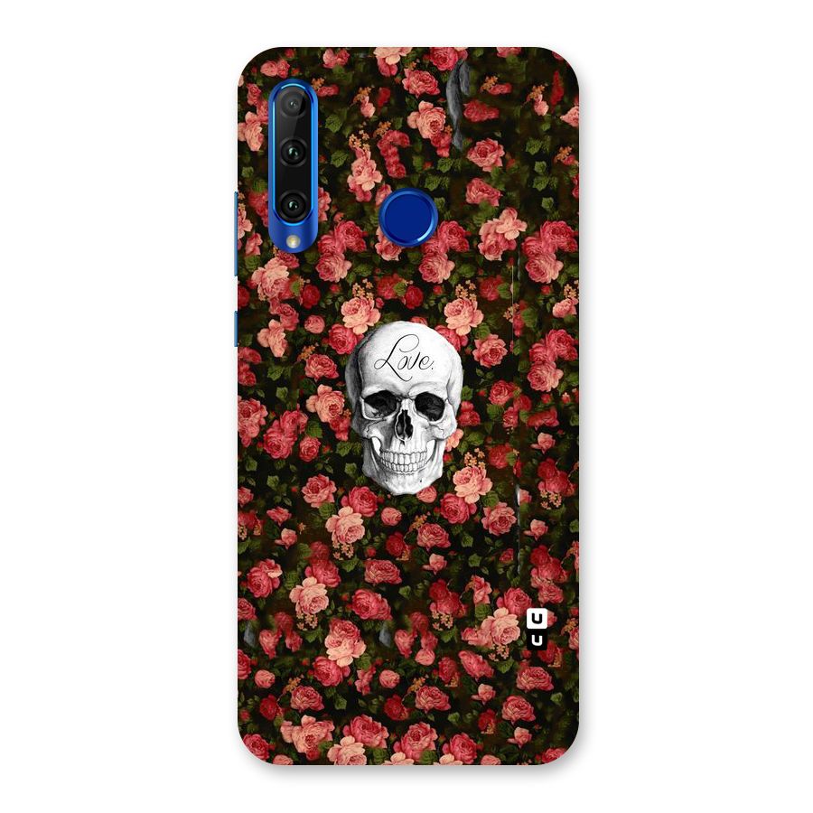 Floral Skull Love Back Case for Honor 20i
