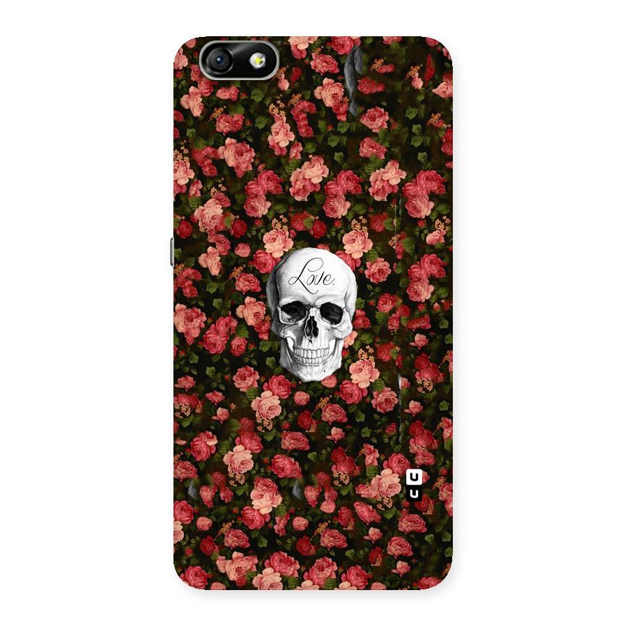 Floral Skull Love Back Case for Honor 4X
