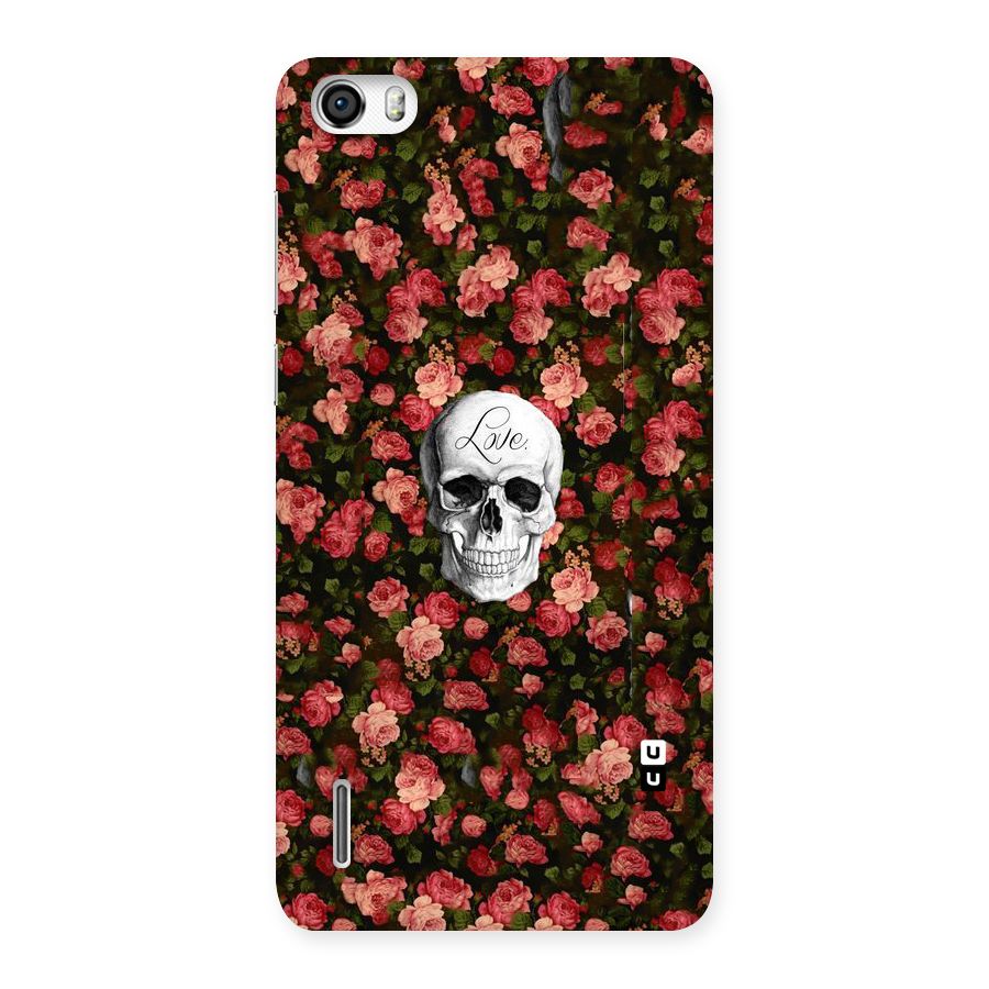 Floral Skull Love Back Case for Honor 6