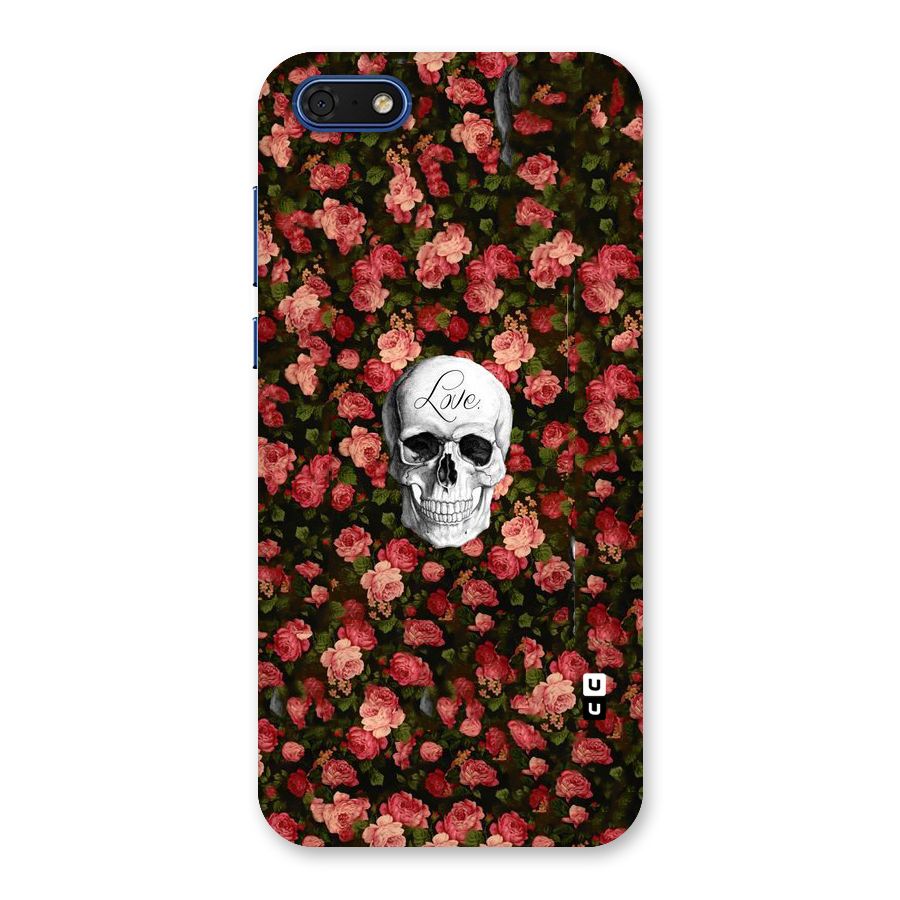 Floral Skull Love Back Case for Honor 7s
