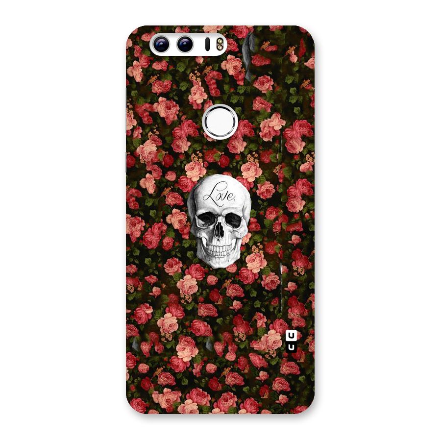Floral Skull Love Back Case for Honor 8