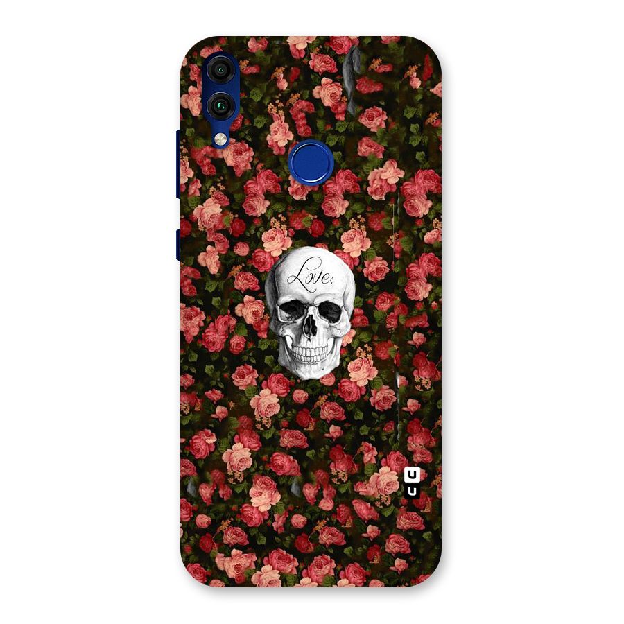 Floral Skull Love Back Case for Honor 8C