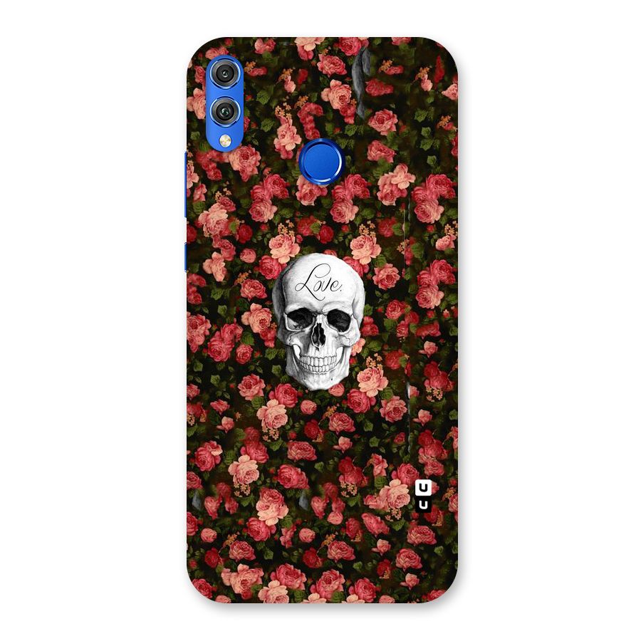 Floral Skull Love Back Case for Honor 8X