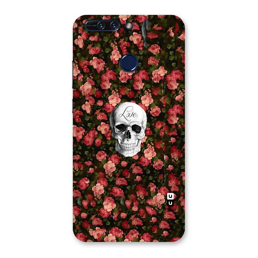 Floral Skull Love Back Case for Honor 8 Pro