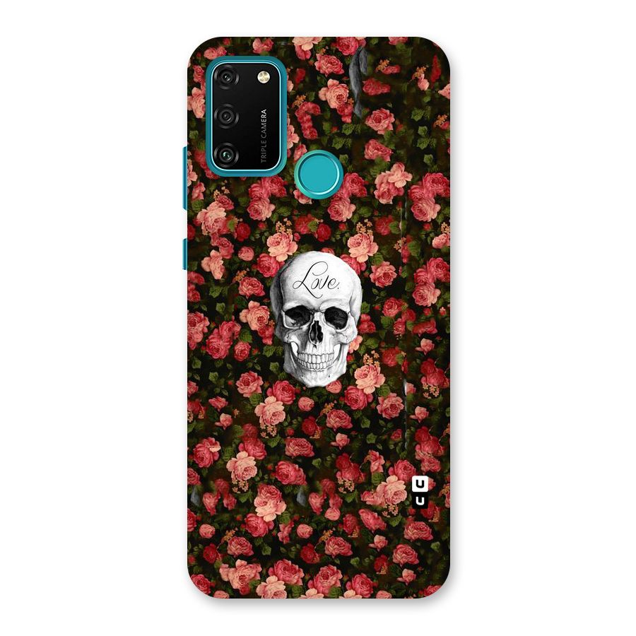 Floral Skull Love Back Case for Honor 9A