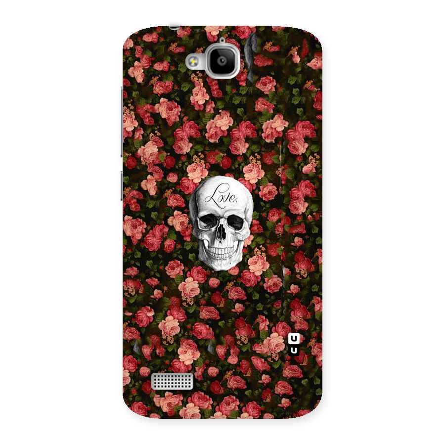 Floral Skull Love Back Case for Honor Holly