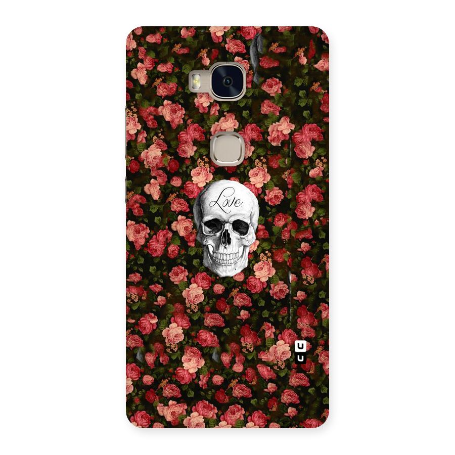 Floral Skull Love Back Case for Huawei Honor 5X