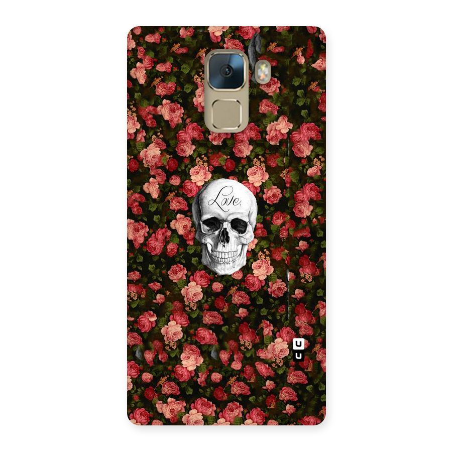 Floral Skull Love Back Case for Huawei Honor 7