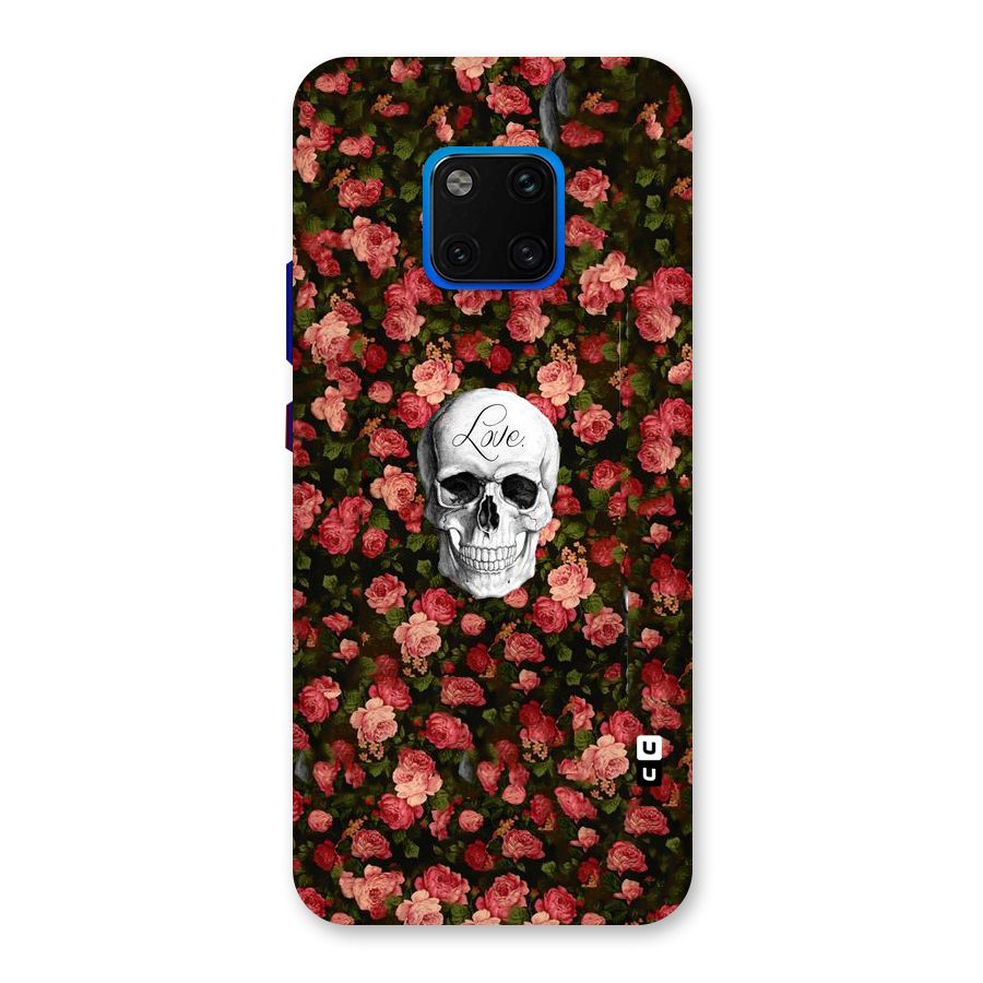 Floral Skull Love Back Case for Huawei Mate 20 Pro