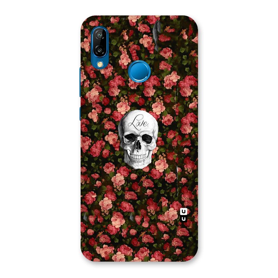 Floral Skull Love Back Case for Huawei P20 Lite