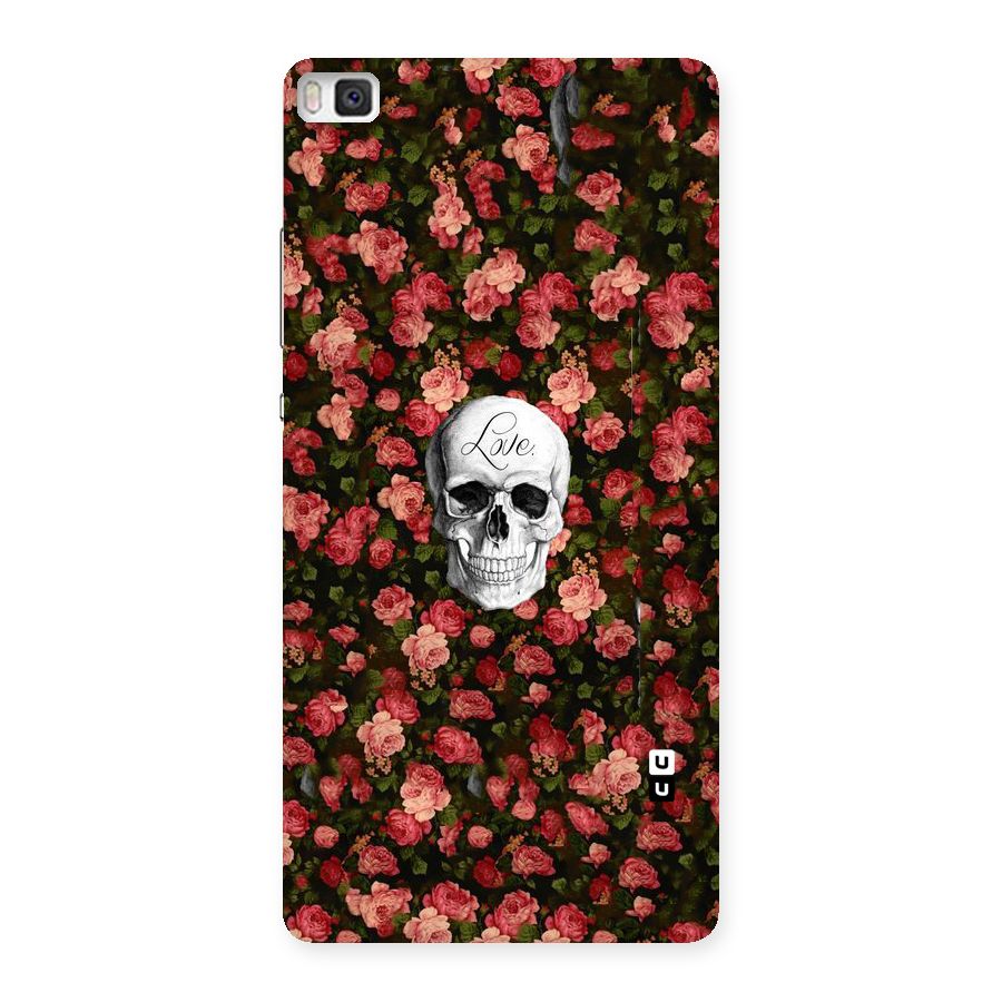Floral Skull Love Back Case for Huawei P8