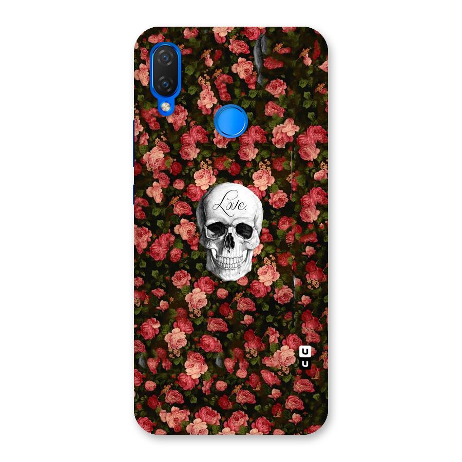 Floral Skull Love Back Case for Huawei P Smart+