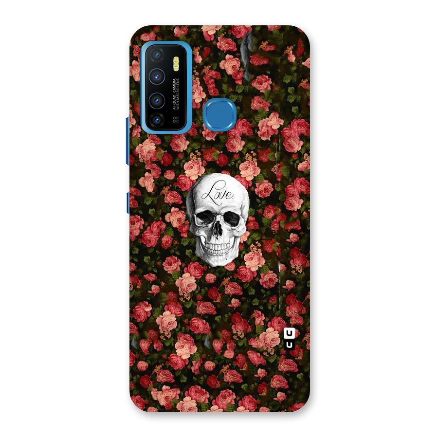 Floral Skull Love Back Case for Infinix Hot 9