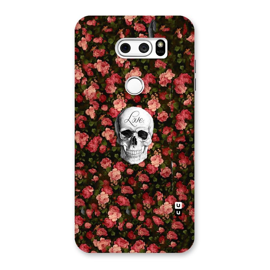 Floral Skull Love Back Case for LG V30