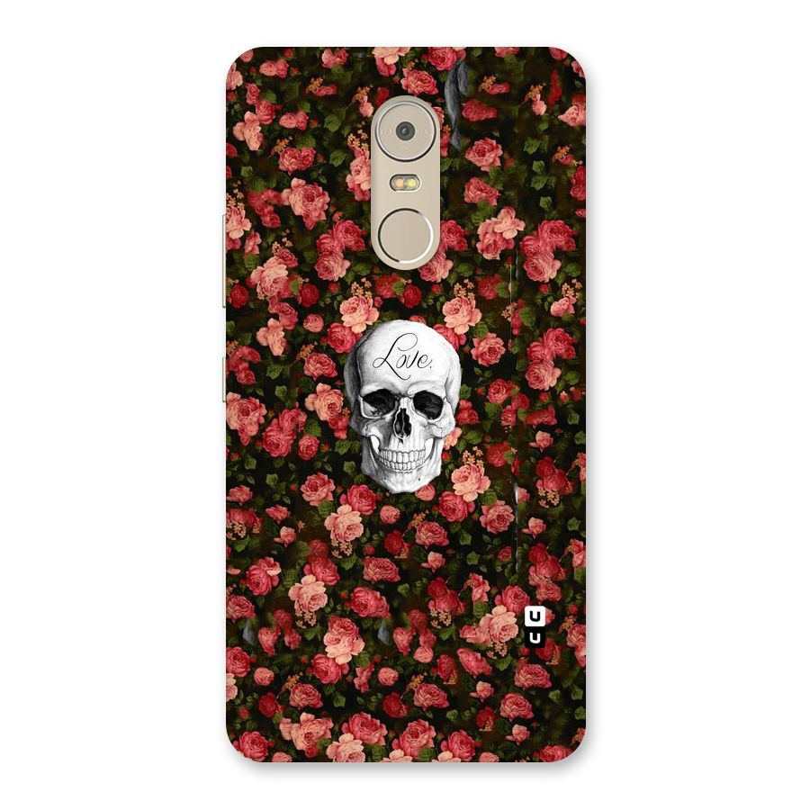 Floral Skull Love Back Case for Lenovo K6 Note