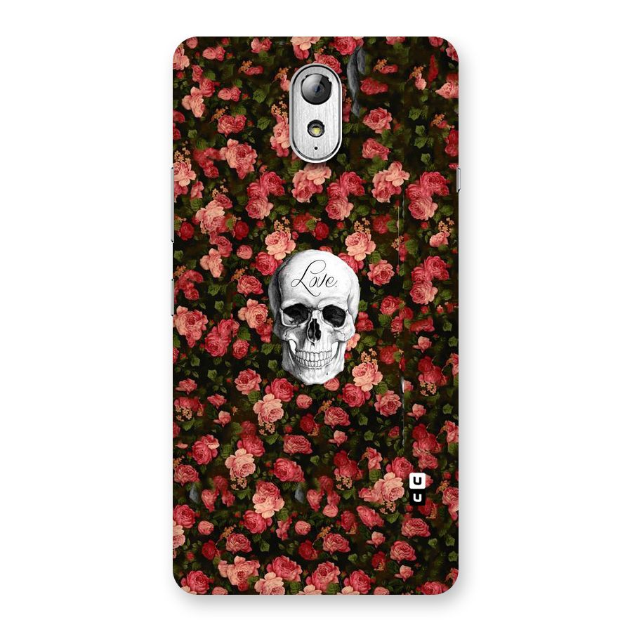 Floral Skull Love Back Case for Lenovo Vibe P1M